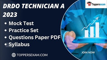 DRDO TECHNICIAN A Mock Test, Practice Set, Questions Paper PDF, Syllabus, Book PDF
