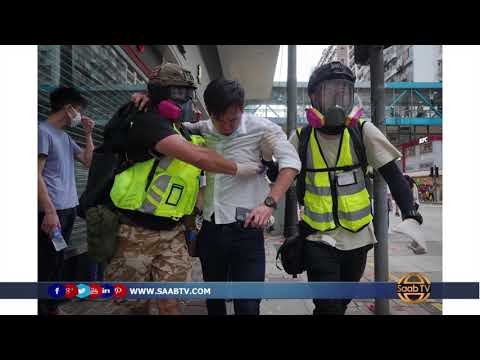 Mudaharaadeyaal Cadhaysan Ayaa Iskugu Soo Baxay Waddooyinka Magaalada Hong Kong