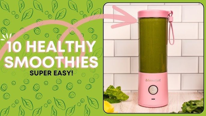 Portable Blender Green OBERLY Smoothie Juicer Cup - Six Blades 3D