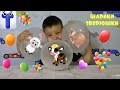 Шарики зверюшки надуваем играем Funny balloon animals