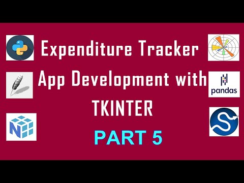 Part 5 - Expenditure Tracker App Development with Python Tkinter, Pandas, Matplotlib and Scipy.