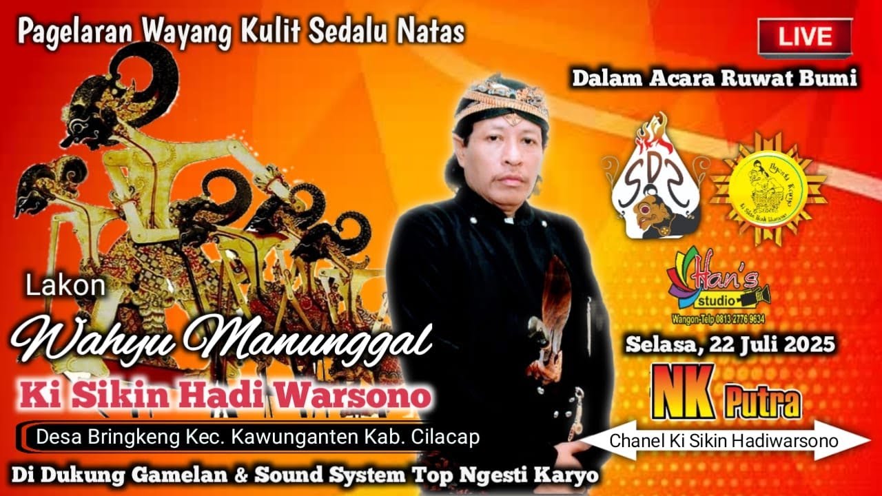 Live KI SIKIN HADI WARSONO // Lakon WAHYU MANUNGGAL