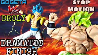 GOGETA VS BROLY DRAMATIC FINISH! (Dragon Ball Fighterz) (DBZ Stop-Motion)