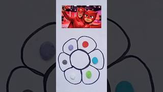 PJ Masks colour mixing #satisfying#colourmixing#pjmasks#trending#art