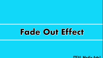 [TEAL Media Arts] Fade Out Effect