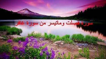 ماتيسر من سورة غافر - سورة فصلت -رمضان  1438  ليلة 29
