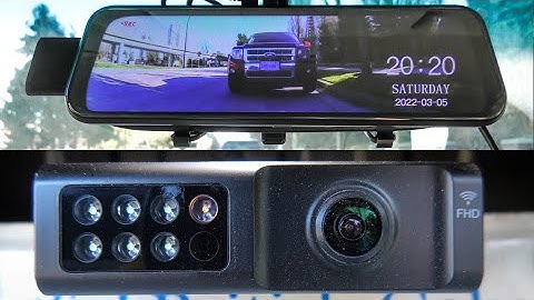 TX Mirror Dashcam With Wireless Rear Camera From FXT Technology.