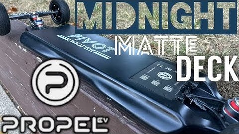 PROPEL PIVOT GT REVISIT VIDEO - MIDNIGHT MATTE DECK - OMNI ESK8 TRUCKS - MBOARDS NOVA 6” TIRES