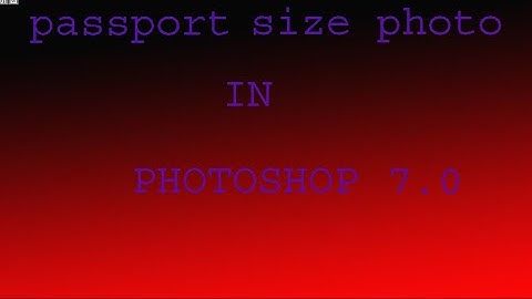 Photoshop tutorial in Hindi - Create Action Passport Size Photo Step by Step Process