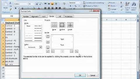 Excel 2007 Tutorial 24  Shortcut Keys