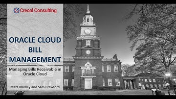 Bill Management Functionality in Oracle Cloud