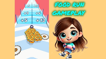 Food Run Gameplay All Levels unlocked 🔓 walkthrough || Satisfying Android game 🎮