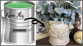 Look What I Do With This Paint Can |  A Farmhouse French Country Diy!