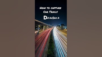 DJI Osmo Action 4 Long Exposure Photography| Best Low Light Settings | Light Trails/Painting #shorts