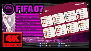 FIFA 07 Qatar World Cup 2022 Patch ➤ Preview of all 32 Qualified National Teams