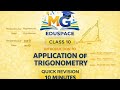 Application of Trigonometry (Class 10)