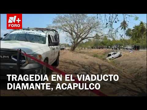 Tragedia en Acapulco: vuelca camioneta de turistas en Viaducto Diamante y deja cinco muertos