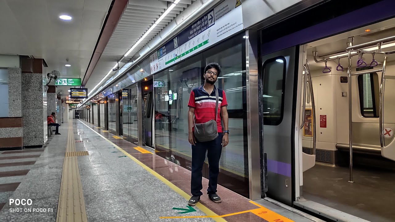 Commercial Run Seladah Metro | Sealdah TO Saltlake Sectore V In Metro | Kolkata East - West Metro