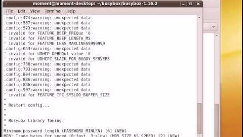 Compiling BusyBox for the Samsung Moment