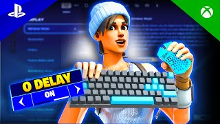 NEW Console 0 DELAY Keyboard&Mouse SETTTINGS + Best Sensitivity in Fortnite Chapter 5