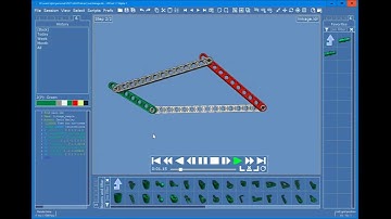 LDCad 4 bar linkage animation video