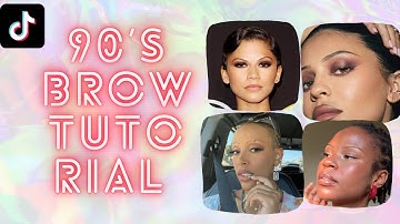 The Ultimate 90s brows tutorial.Detailed step by step guide.