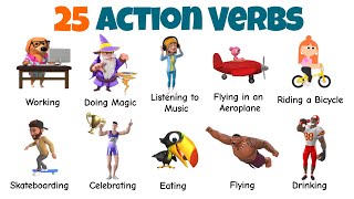 Action Verbs Part 2 | Learning with Fun | Everyday Actions & Movements I Learn Action Verbs