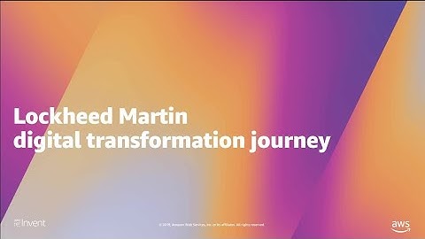 AWS re:Invent 2019: Optimizing Aerospace manufacturing operations & supply chain with AWS (MFG201)