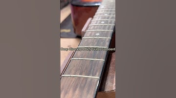Deep Cleaning a Dirty Guitar Fretboard #luthier #guitar