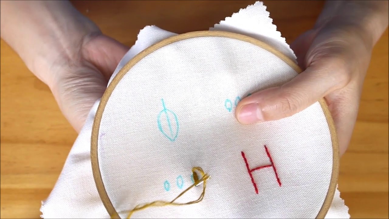 刺繡針法:平面結繡 Granitos stitch embroidery tutorials 縮圖