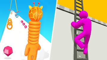 Long Neck Run 🆚 Ladder Master Runner🌻🧿🌺🌈Max Levels Walkthrough Android IOS Update Gameplay AF14