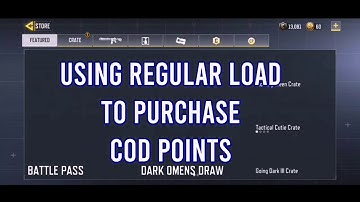How to use regular globe load to buy CoD Points on Gplay or Playstore