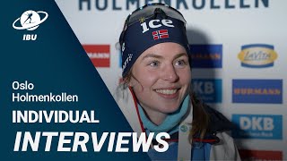 World Cup 23/24 Oslo-Holmenkollen: Women Individual Interviews