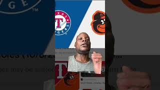 Texas rangers vs Baltimore orioles talk. #sports #baseball #gaming