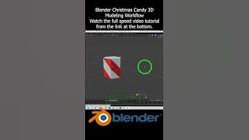 Blender Christmas Candy 3D Modeling Workflow