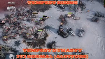 Tempest Rising Tempest Dynasty 1v1 Normal Skirmish (Altitude) RTS Gameplay PC