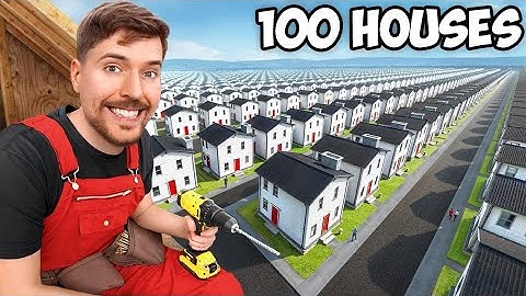 I Built 100 Homes And Gave Them Away!