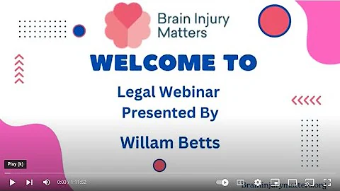 Brain Injury Matters legal webinar presented by Wi...