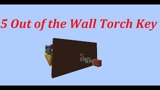 First five out of the wall torch key flush
