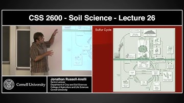 PLSCS 2600 - 26 - Soil Dynamics I– Nutrient Pools/Fluxes and an intro to the Sulfur Cycle