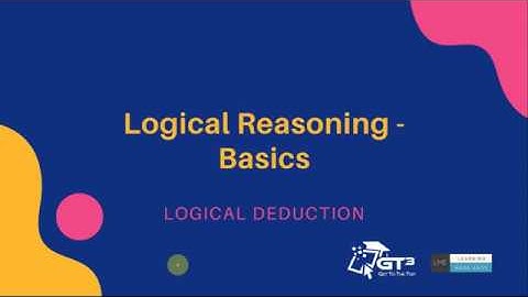 Logical Deduction | Basics of Logical Reasoning