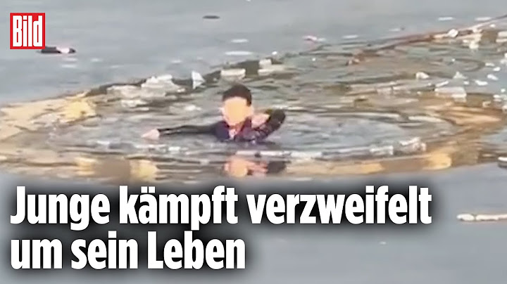 Dramatische Aktion: Junge UND Helfer brechen ins Eis ein  | China