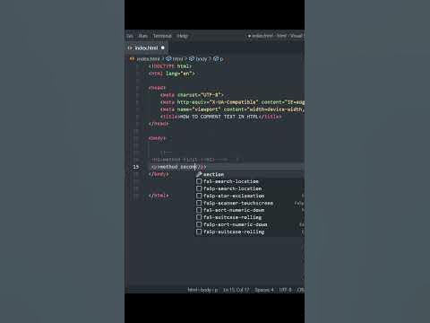 HOW TO COMMENTS CODE IN HTML #html #comments #shorts - YouTube