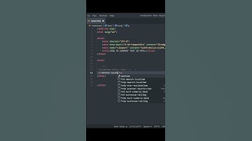 HOW TO COMMENTS CODE IN HTML #html #comments #shorts