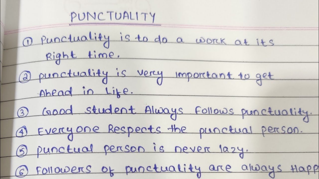 short essay for punctuality