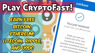 CryptoFast Game by B Programmers | Free Bitcoin, Ethereum, Litecoin, Ripple, and USDC | Coinbase screenshot 4