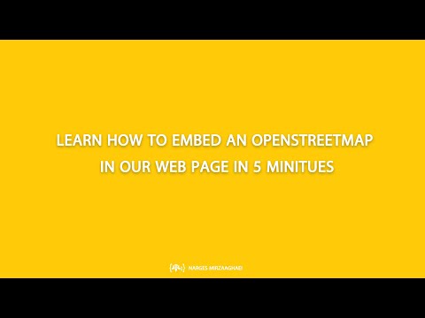 How to embed an OpenStreetMap in our webpage in 5 minutes