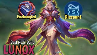 Best No.2 Lunox Build (must try)!! - NonStop WAR GamePlay || BEST BUILD LUNOX 2024