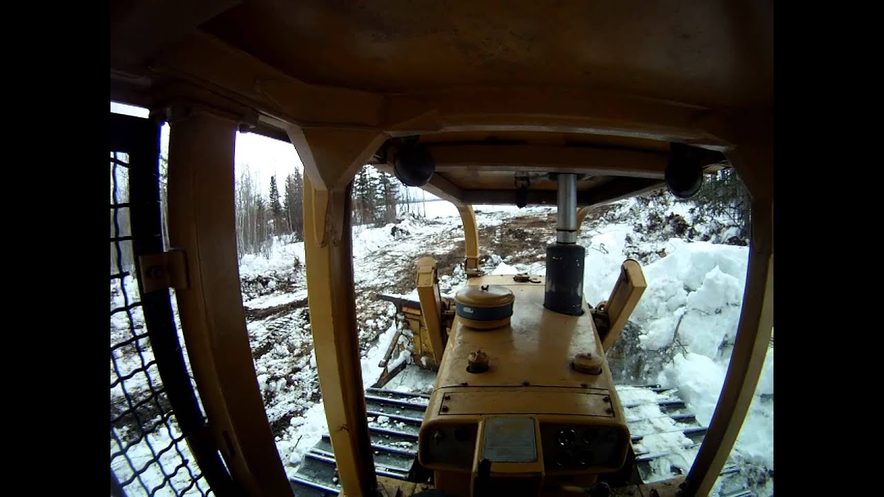 Cat D6C snowplowing