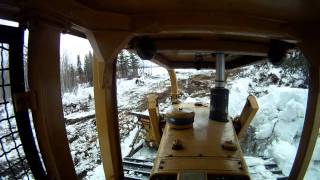 Cat D6C snowplowing